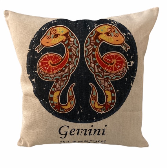 Okie Dokie Fun Other - Sold Out Zodiac Throw Pillow Cover Gemini